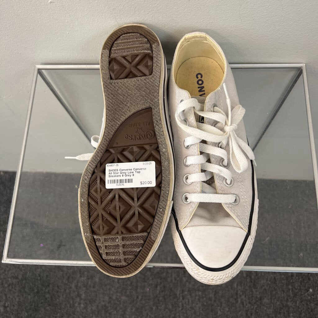 Converse All Star Grey Low Top Sneakers 8