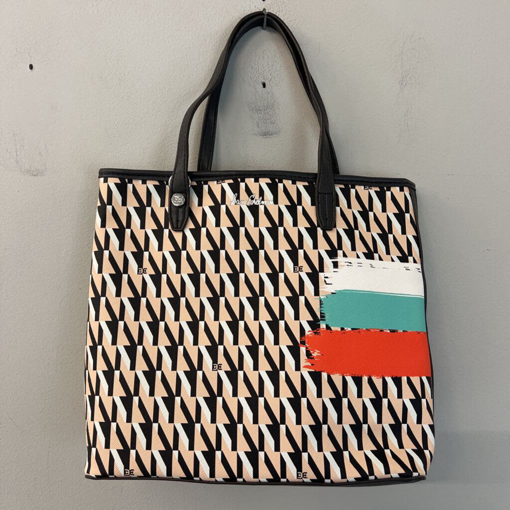 Sam Edelman Black/ Multi Isalyn Tote Purse
