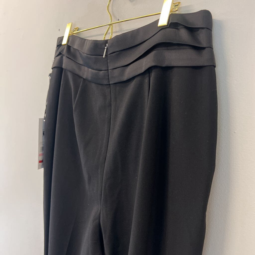 Calvin Klein Black Pleated Waist Trouser Pants 10
