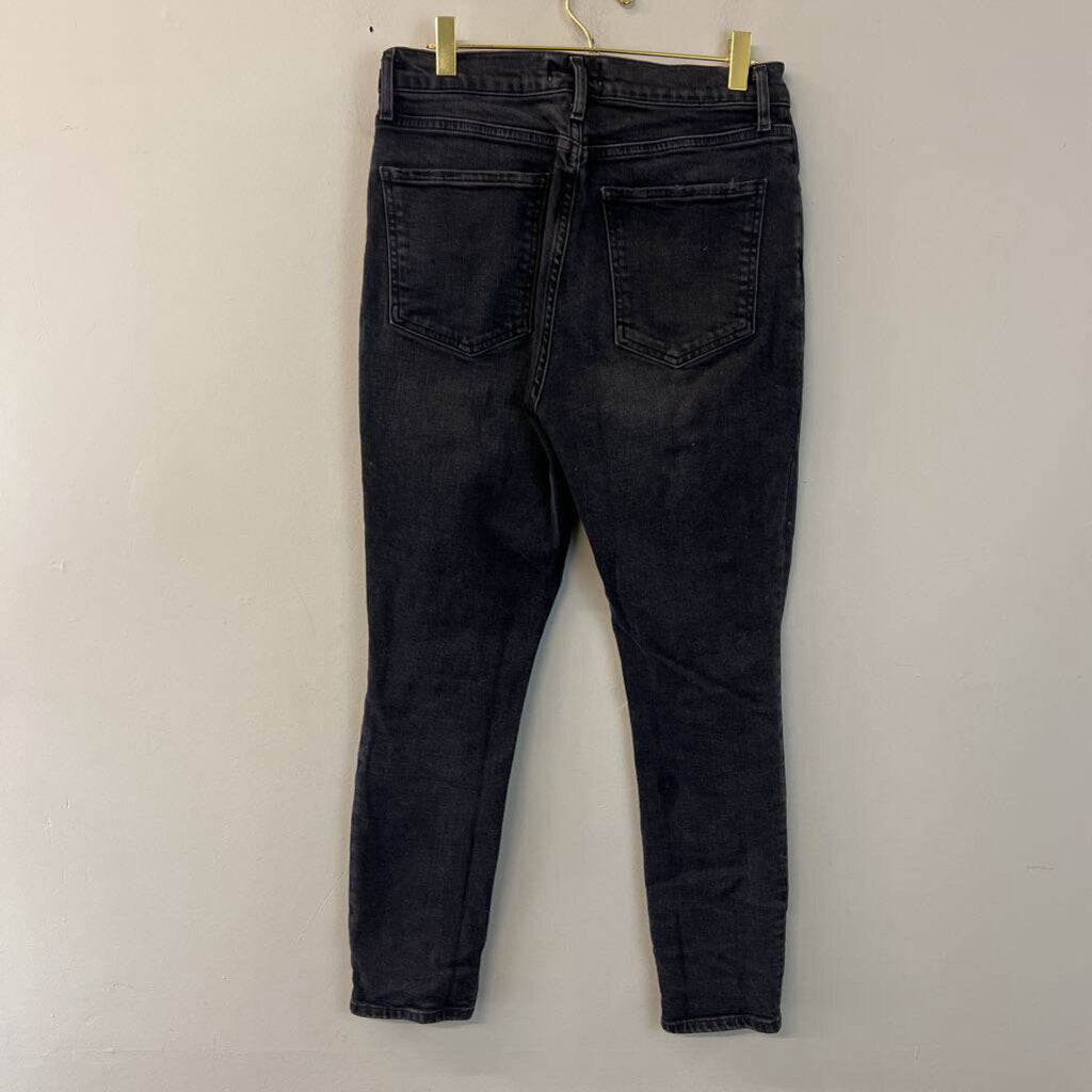Agolde Black Distressed Skinny Leg Jeans 28