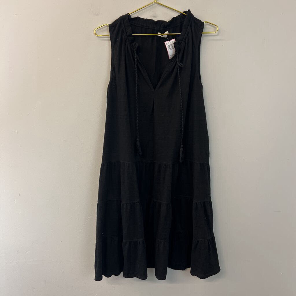 Max Studio Black Tiered Tank Dress Extra Large