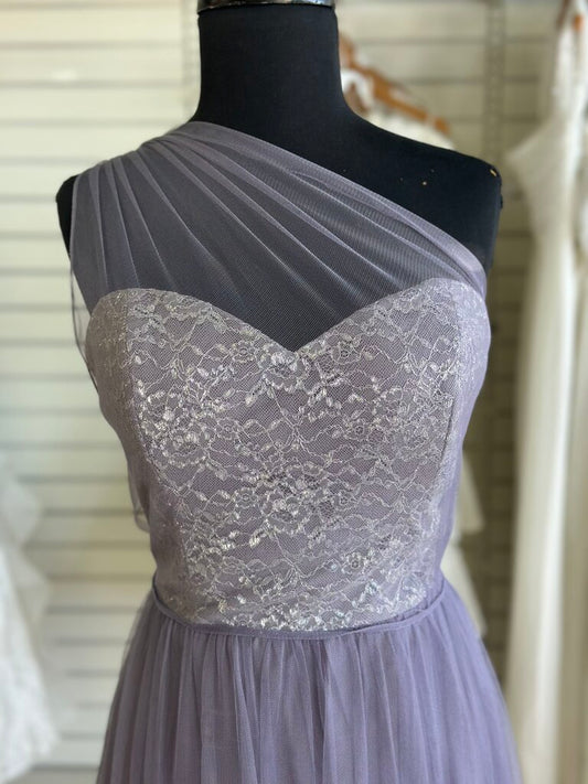 Hayley Paige Occasions One Shoulder Tulle Dress 10