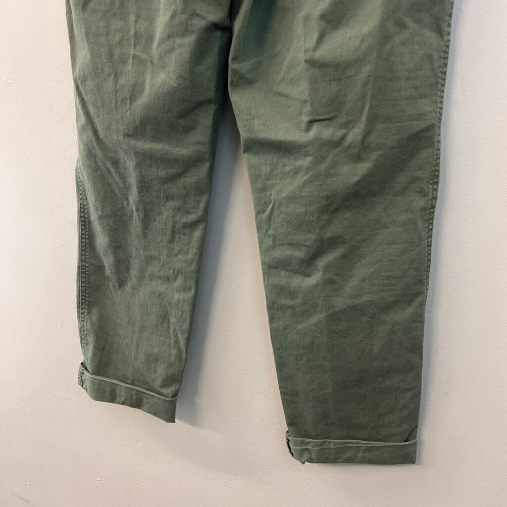 Gap Green Girlfriend Khaki Pants 12 Tall