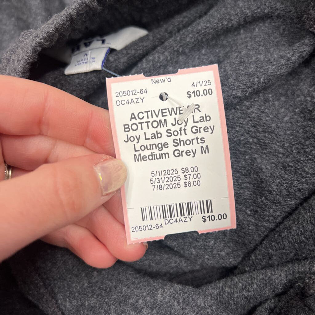 Joy Lab Soft Grey Lounge Shorts Medium