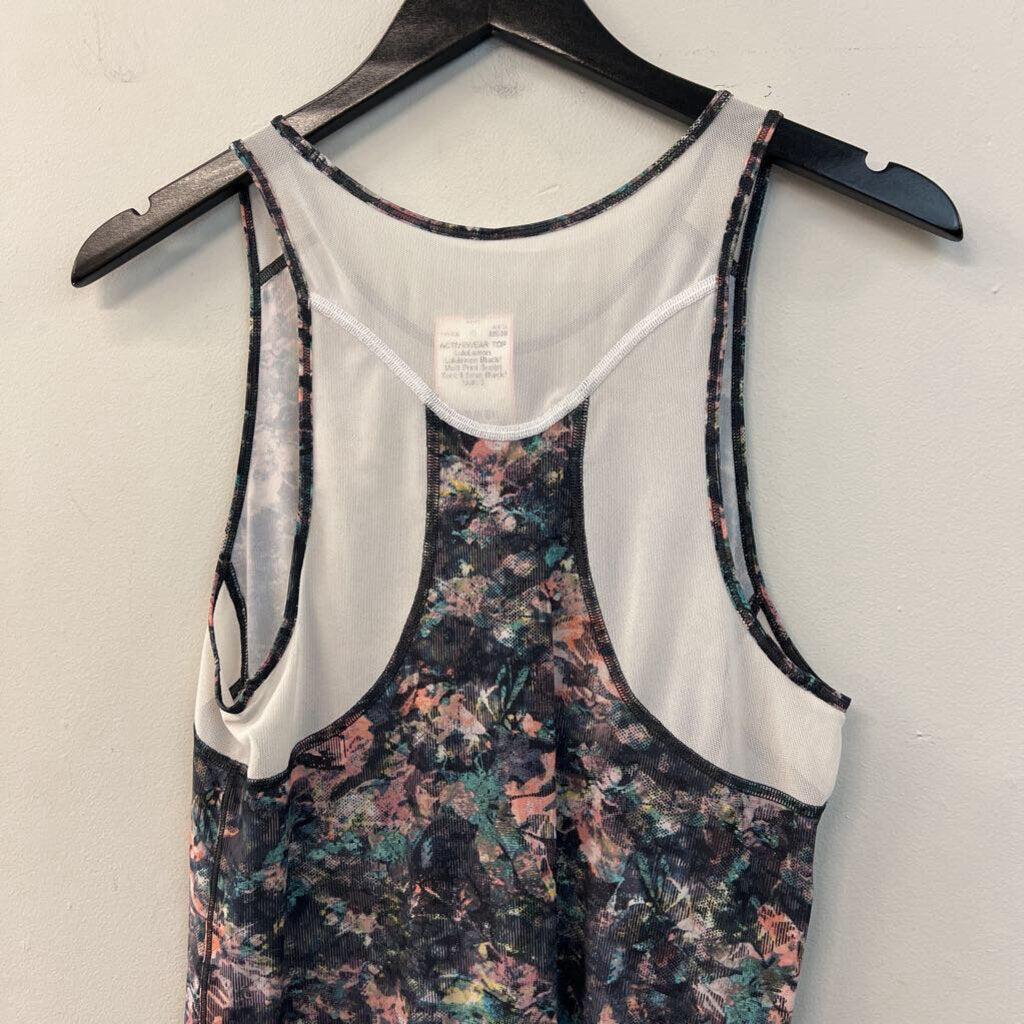 Lululemon Black/ Multi Print Sculpt Tank II Small