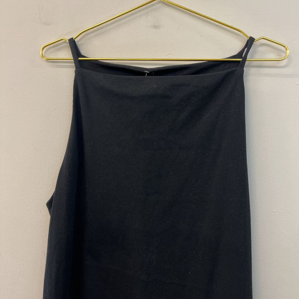 Black Sleeveless Shift Dress Extra Large