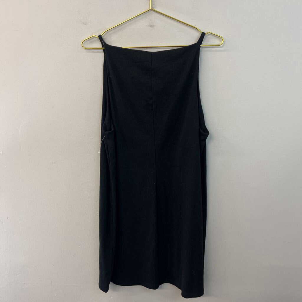 Black Sleeveless Shift Dress Extra Large