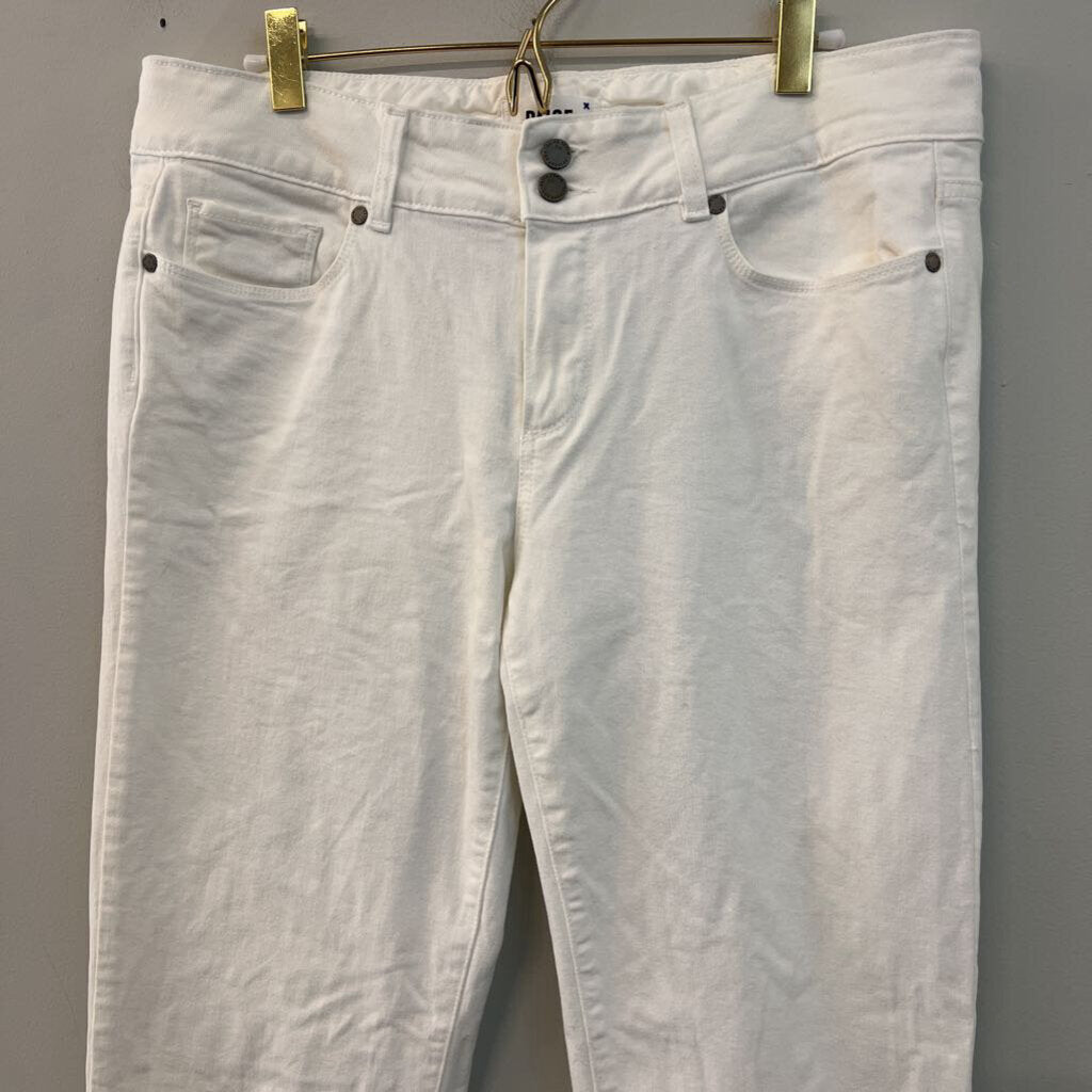 Paige White Denim Flare Jeans 32