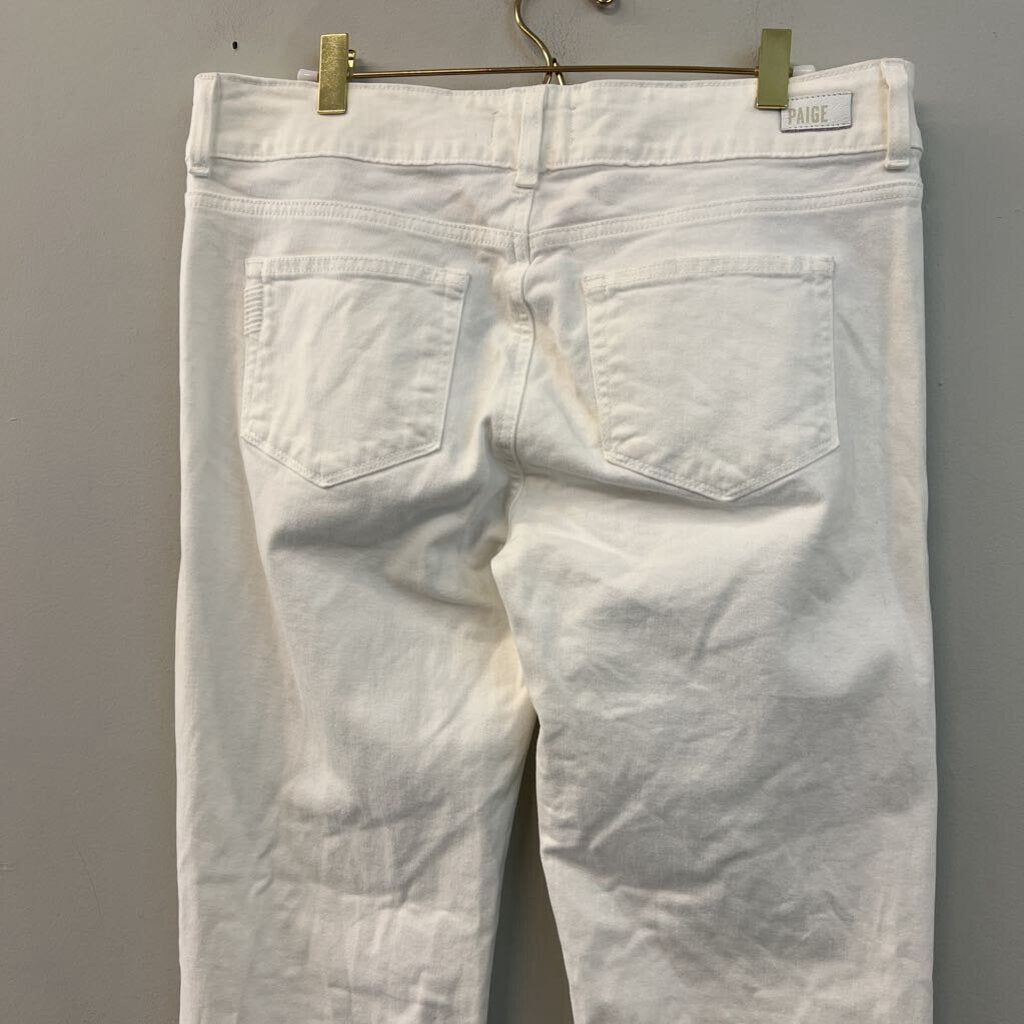 Paige White Denim Flare Jeans 32