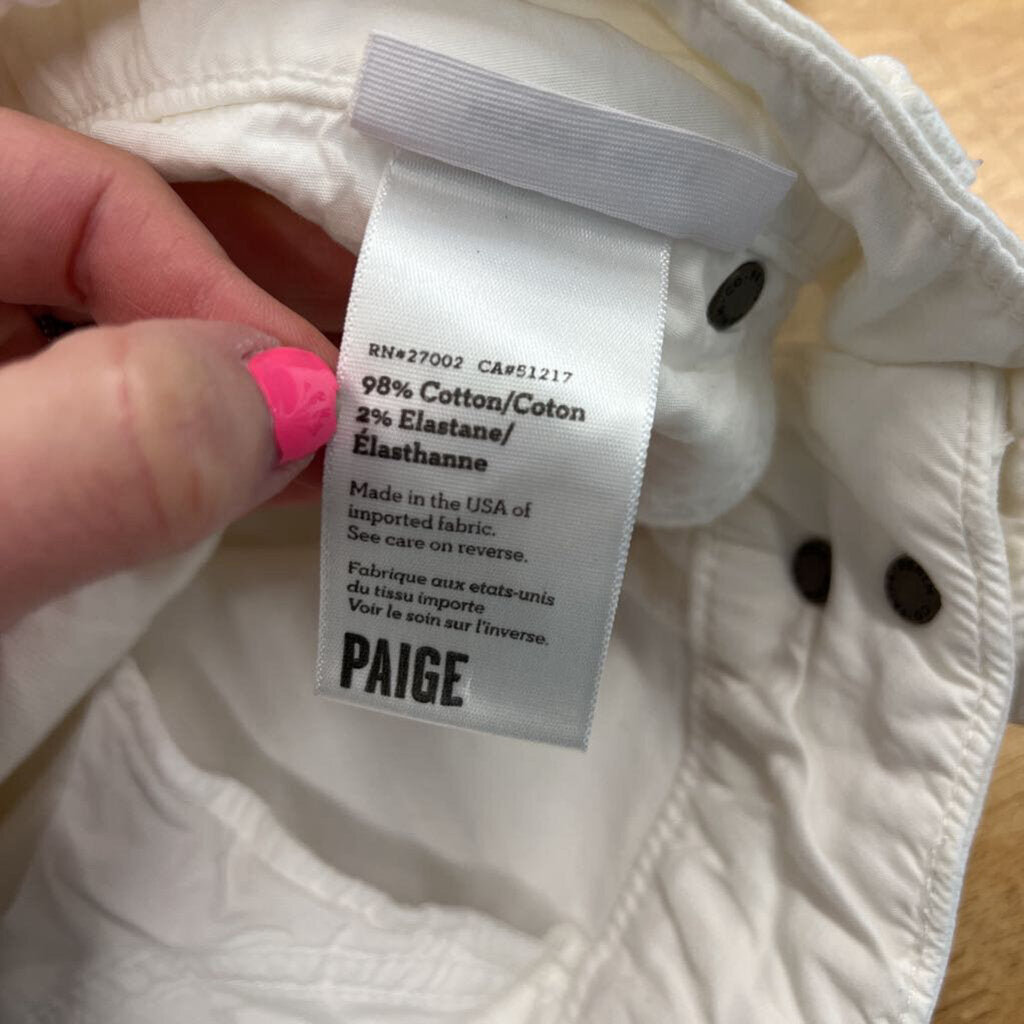 Paige White Denim Flare Jeans 32