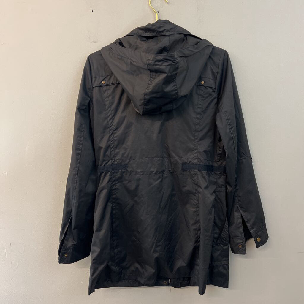 Yoki Outwear Collection Black Lightweight Rain Jacket Large