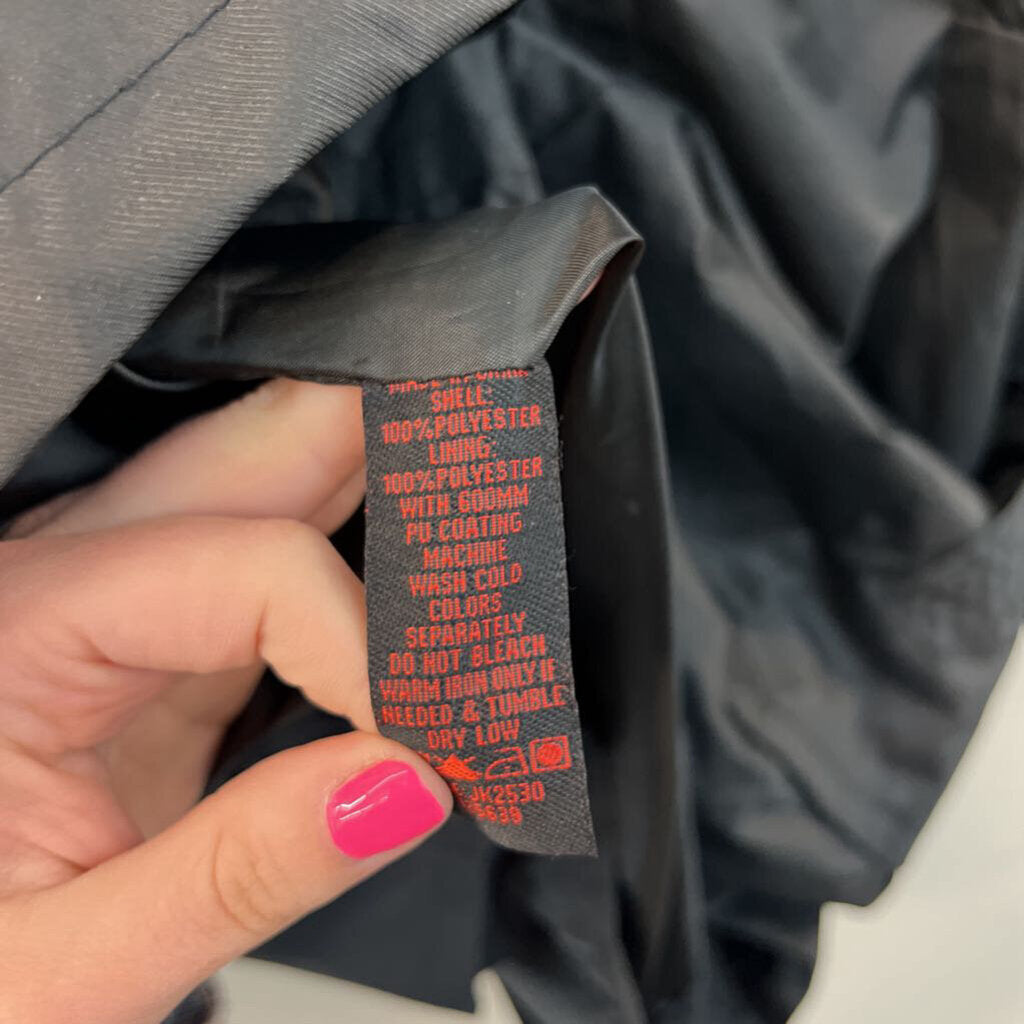 Yoki Outwear Collection Black Lightweight Rain Jacket Large