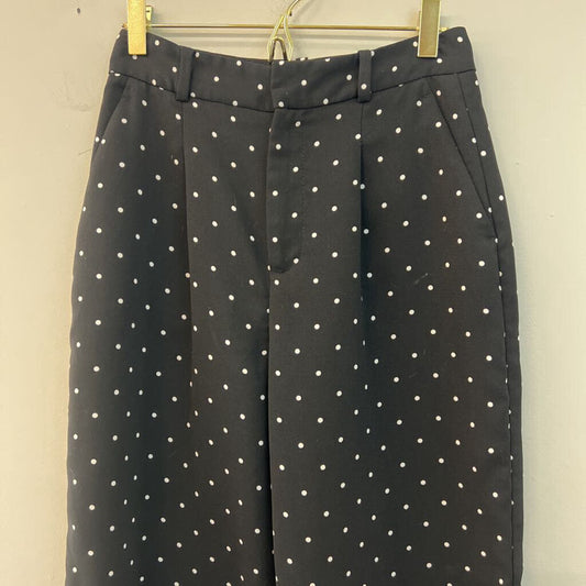 Zara Black/ White Polka Dot Trouser Pants Extra Small