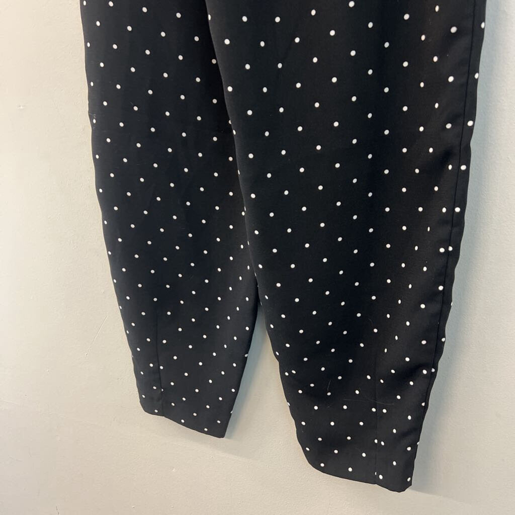 Zara Black/ White Polka Dot Trouser Pants Extra Small