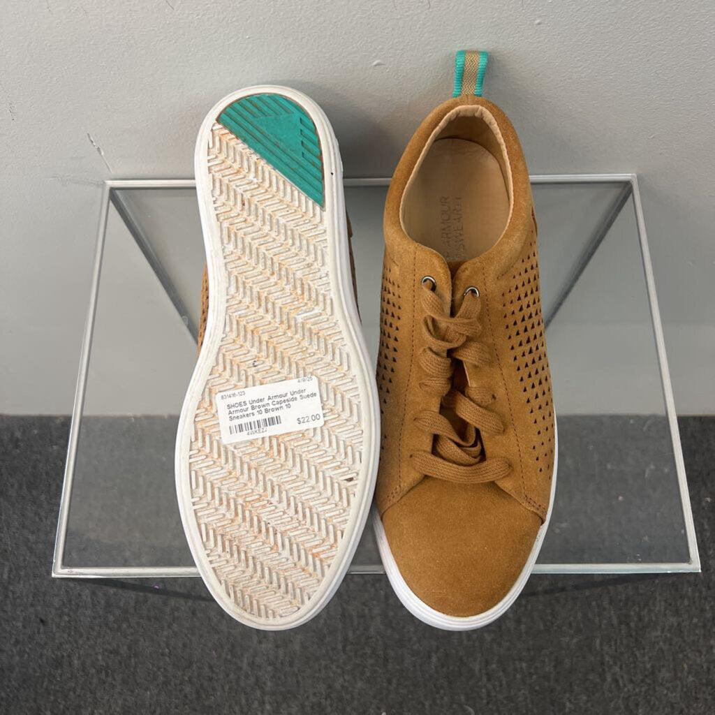 Under Armour Brown Capeside Suede Sneakers 10