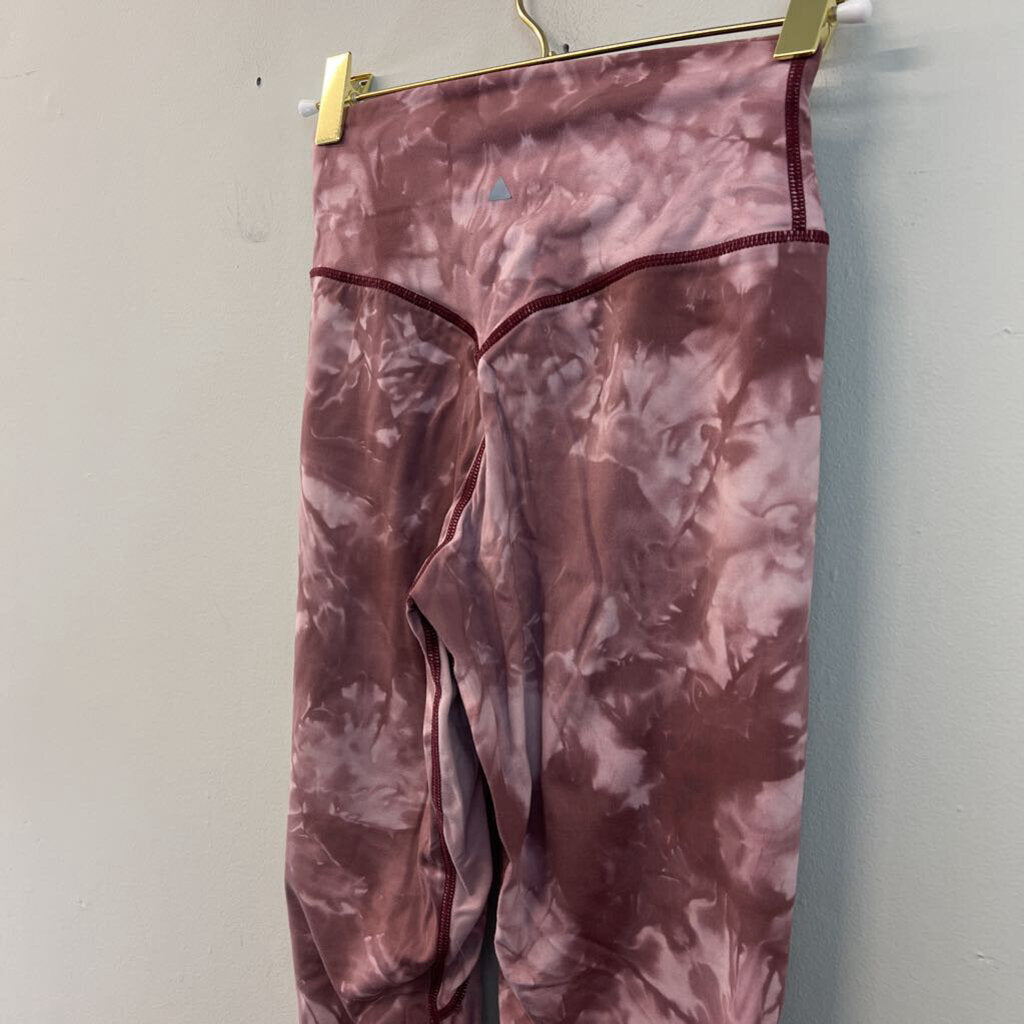 Vitality Purple Tie Dye Active Leggings Small