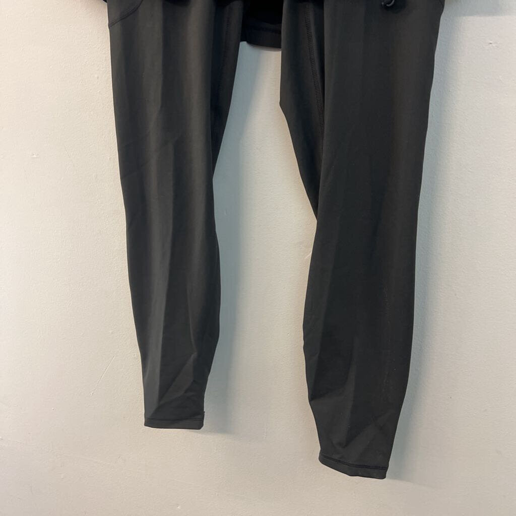 Pop Flex Black Active Leggings/ Layered Skirt Small