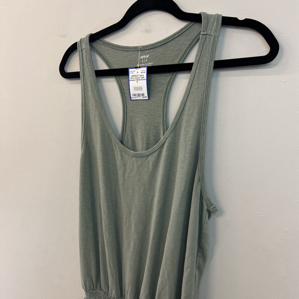 Aerie Green Tank Jumpsuit Small