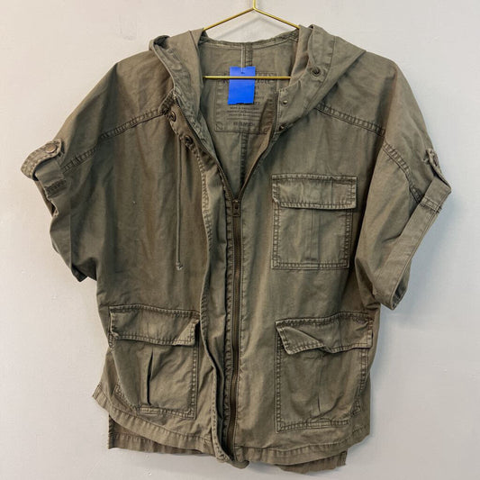 American Eagle Green Short Sleeve Cargo Jacket XS/S