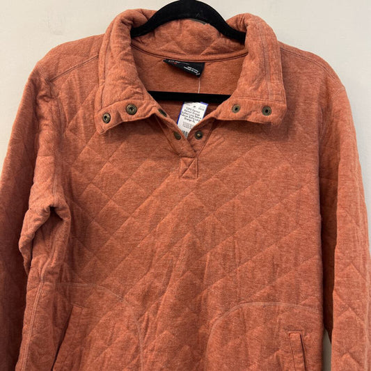 Marmot Orange Quilted Long Sleeve Pullover Extra Large
