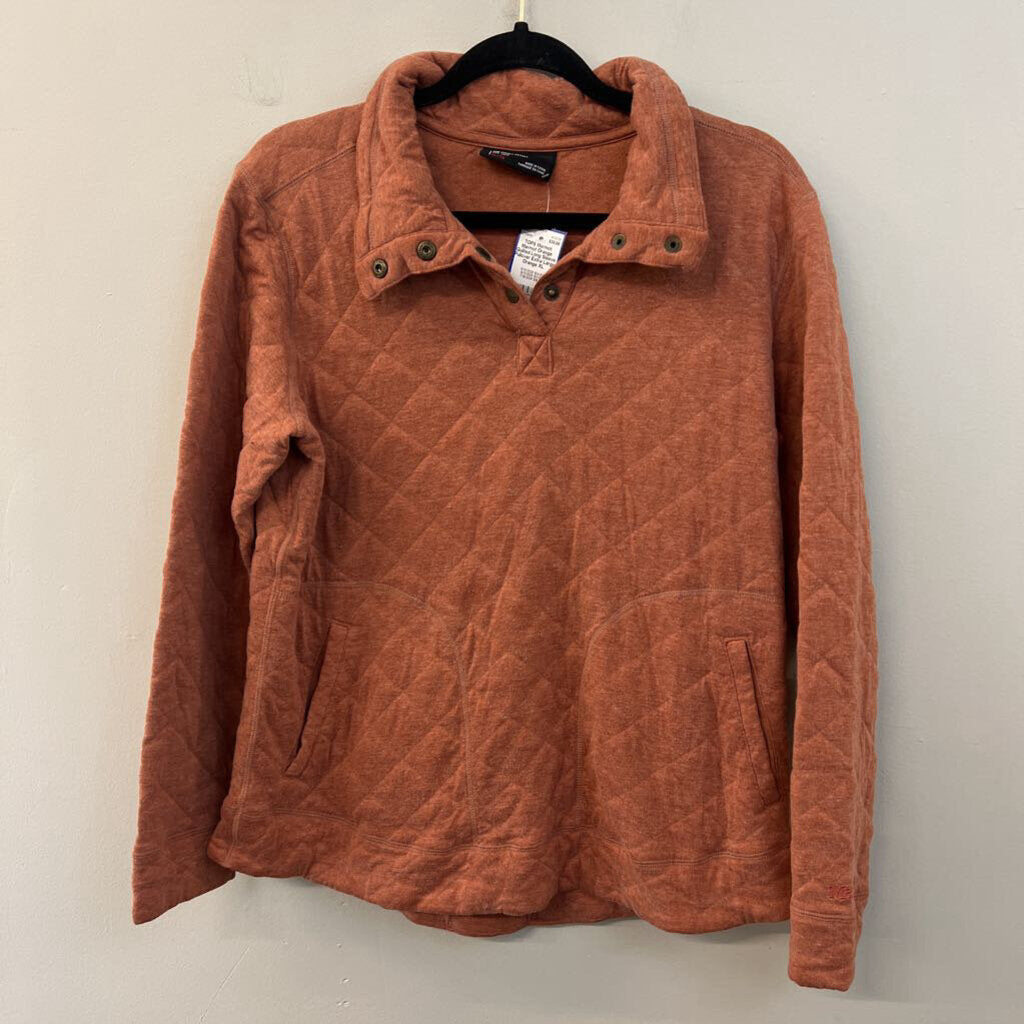 Marmot Orange Quilted Long Sleeve Pullover Extra Large