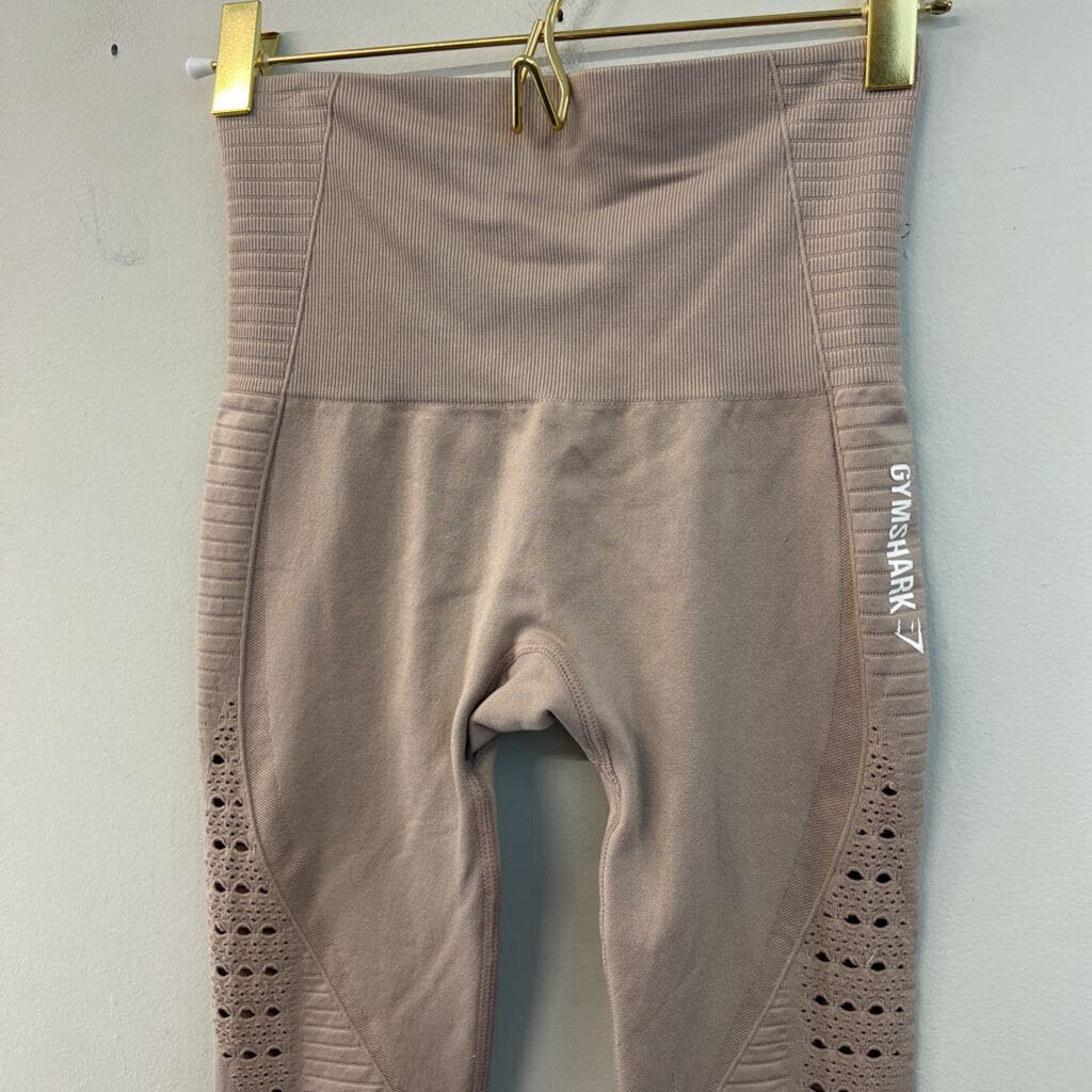 GymShark Mauve Laser Cut Leggings Extra Small