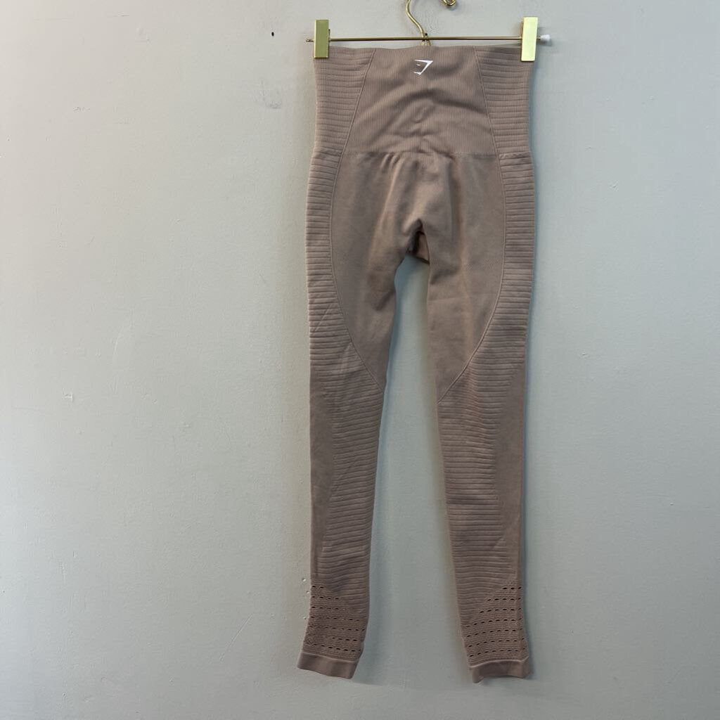 GymShark Mauve Laser Cut Leggings Extra Small