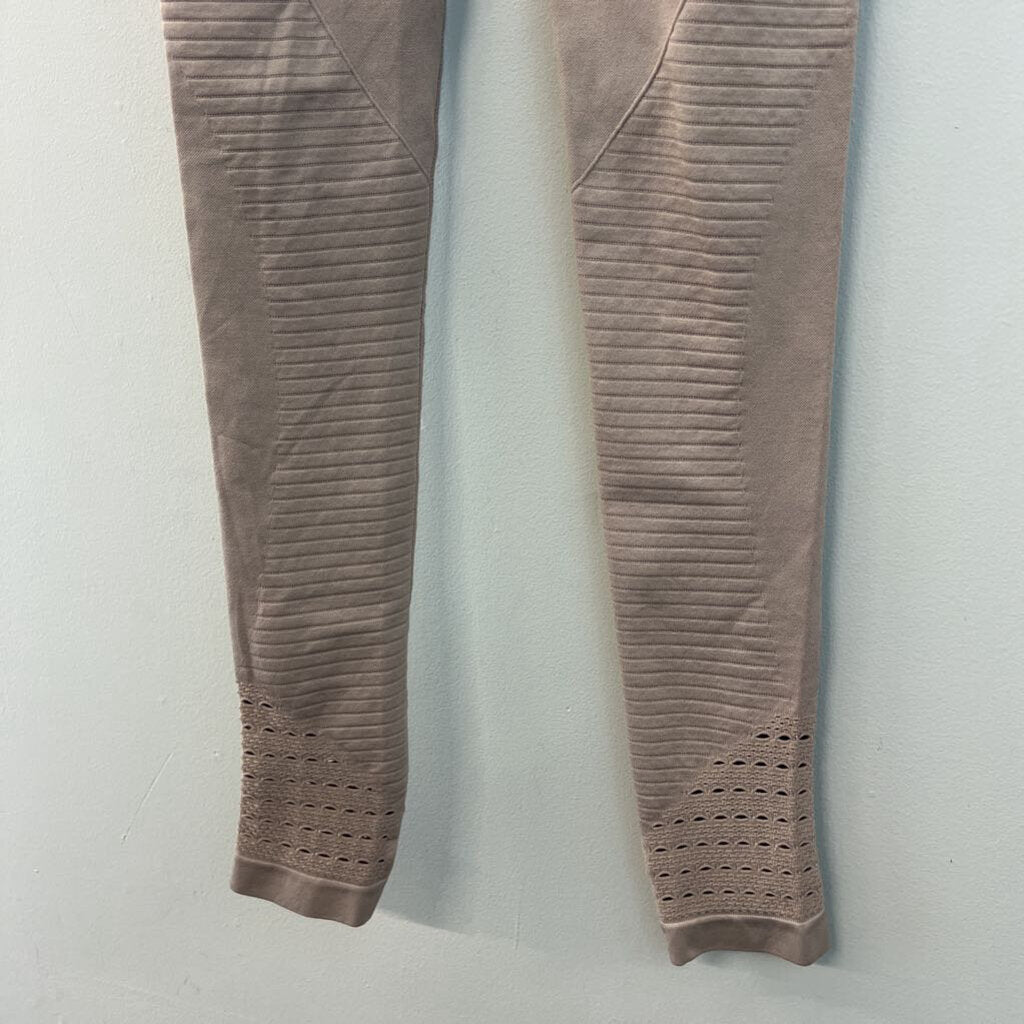 GymShark Mauve Laser Cut Leggings Extra Small