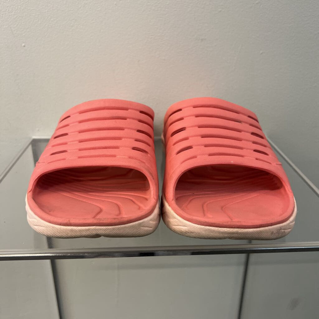 Hoka Pink Recovery Rubber Slides 11