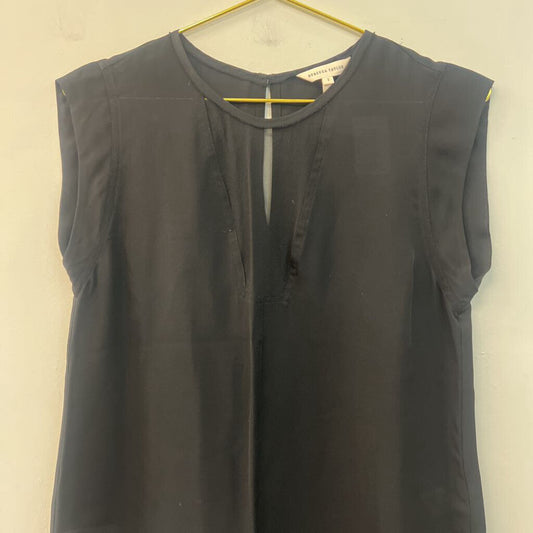 Rebecca Taylor Black Sheer Detail Tank Top 2