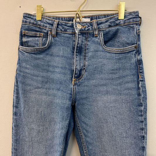 Zara Medium Wash Mom Jeans 6