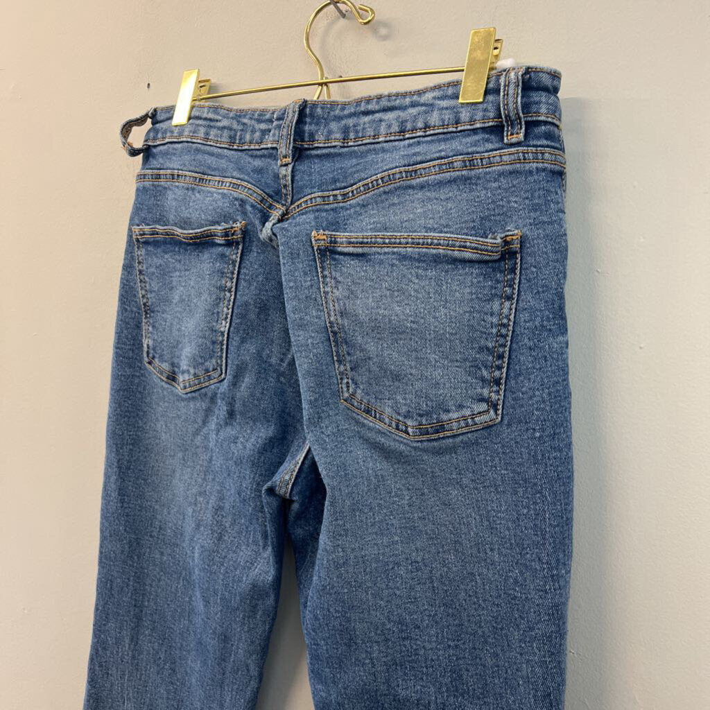 Zara Medium Wash Mom Jeans 6