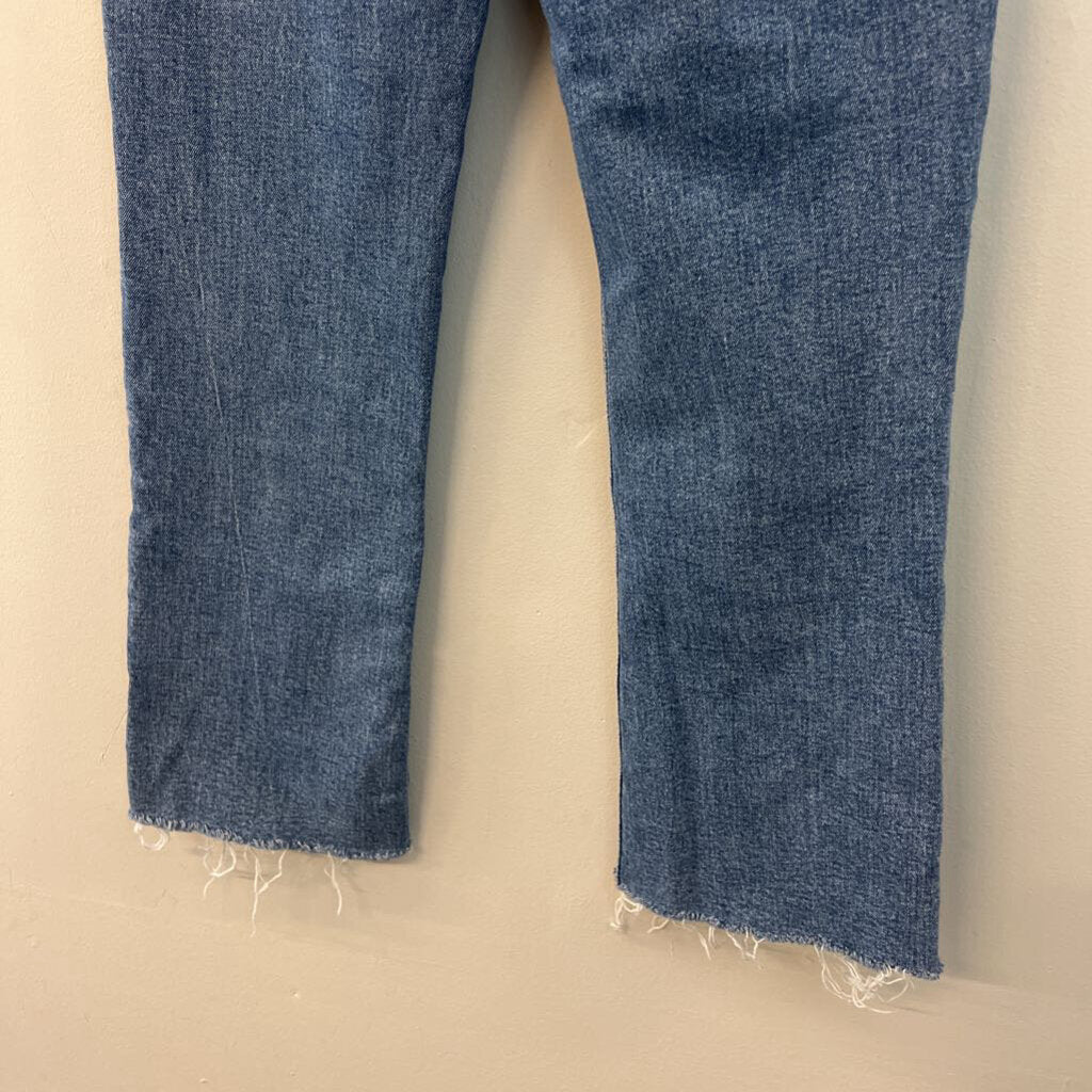 Zara Medium Wash Mom Jeans 6