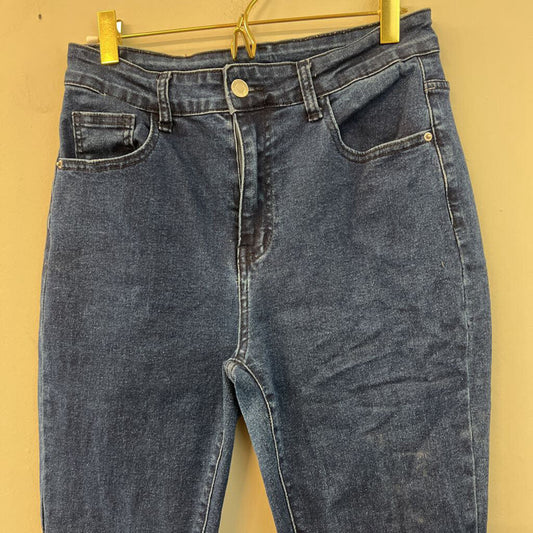 Dark Wash High Rise Flare Jeans Medium