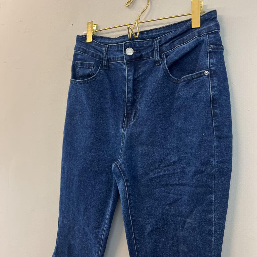 Dark Wash High Rise Flare Jeans Medium