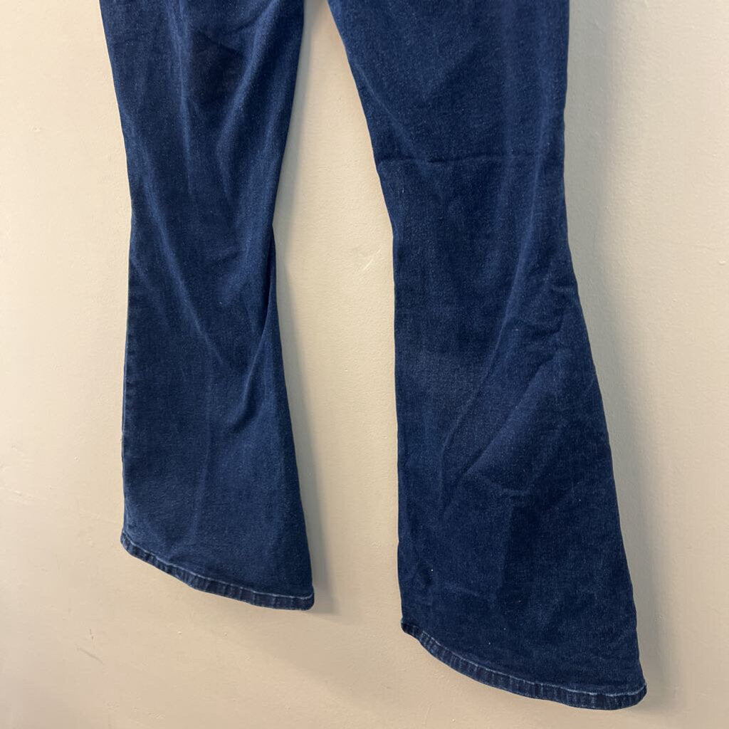 Dark Wash High Rise Flare Jeans Medium