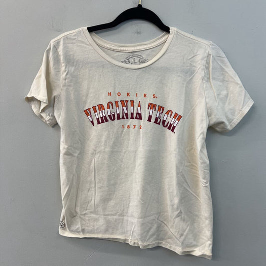 Fall Rush Cream Virginia Tech Short Sleeve Cropped Graphic Tee Small