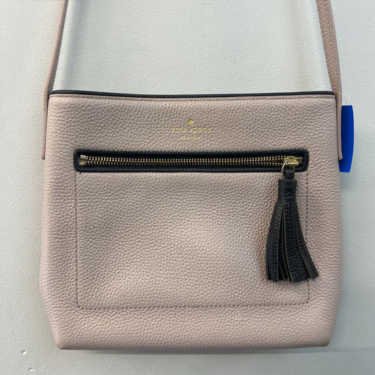 Kate Spade Grey/Black Pebbled Leather Crossbody Purse