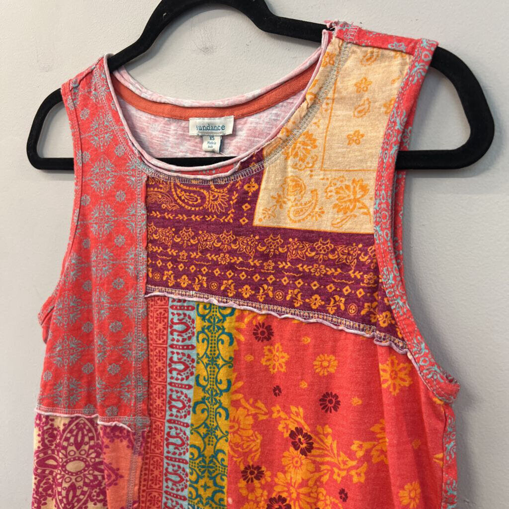 Sundance Red/ Multi Patchwork Tank Extra Small