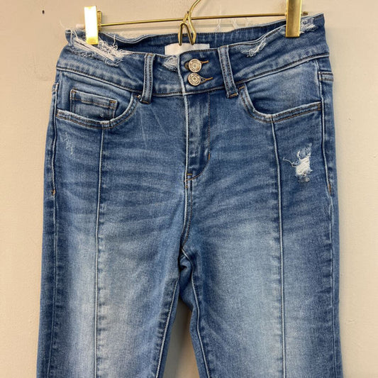 Vervet Patchwork Denim Flare Jeans 26