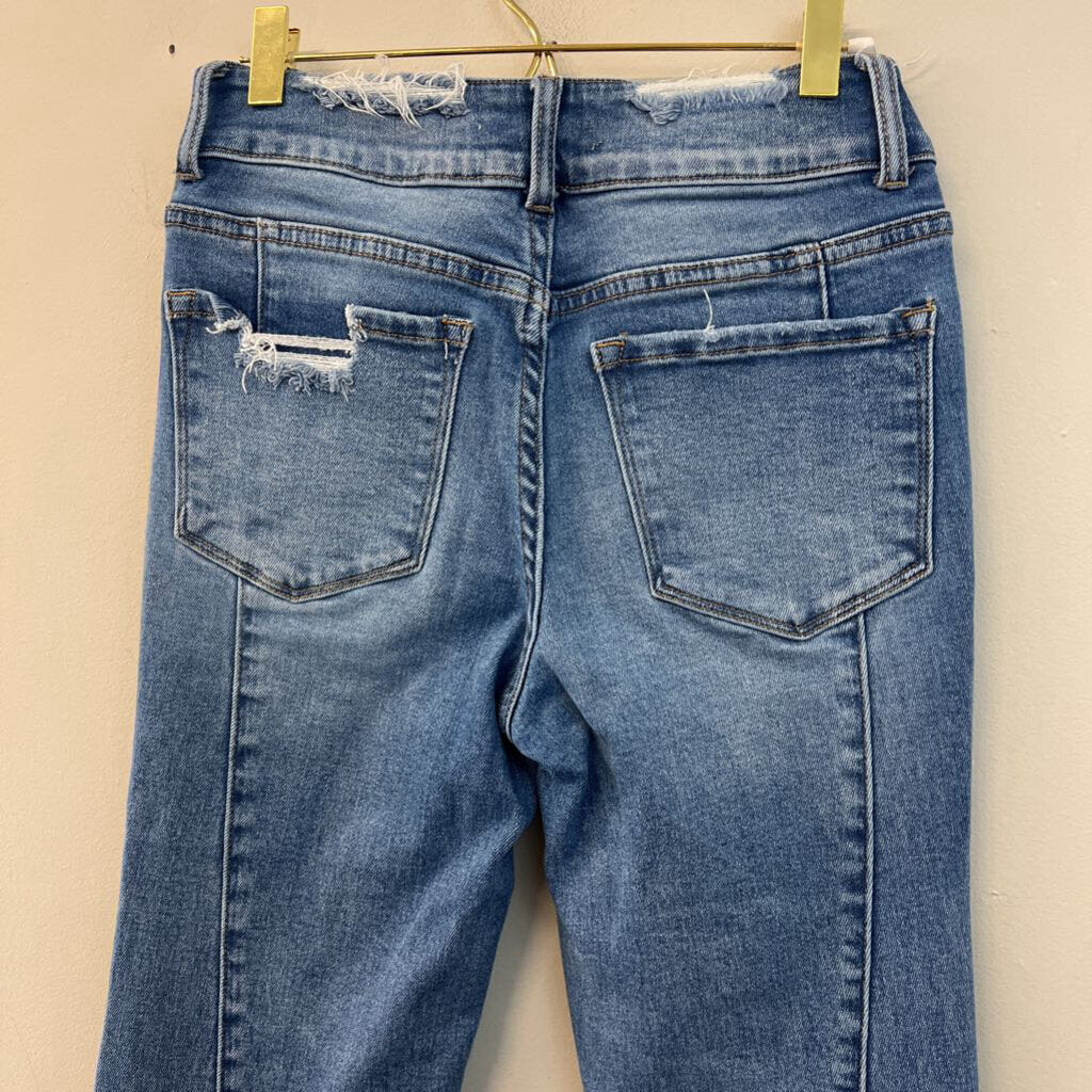 Vervet Patchwork Denim Flare Jeans 26