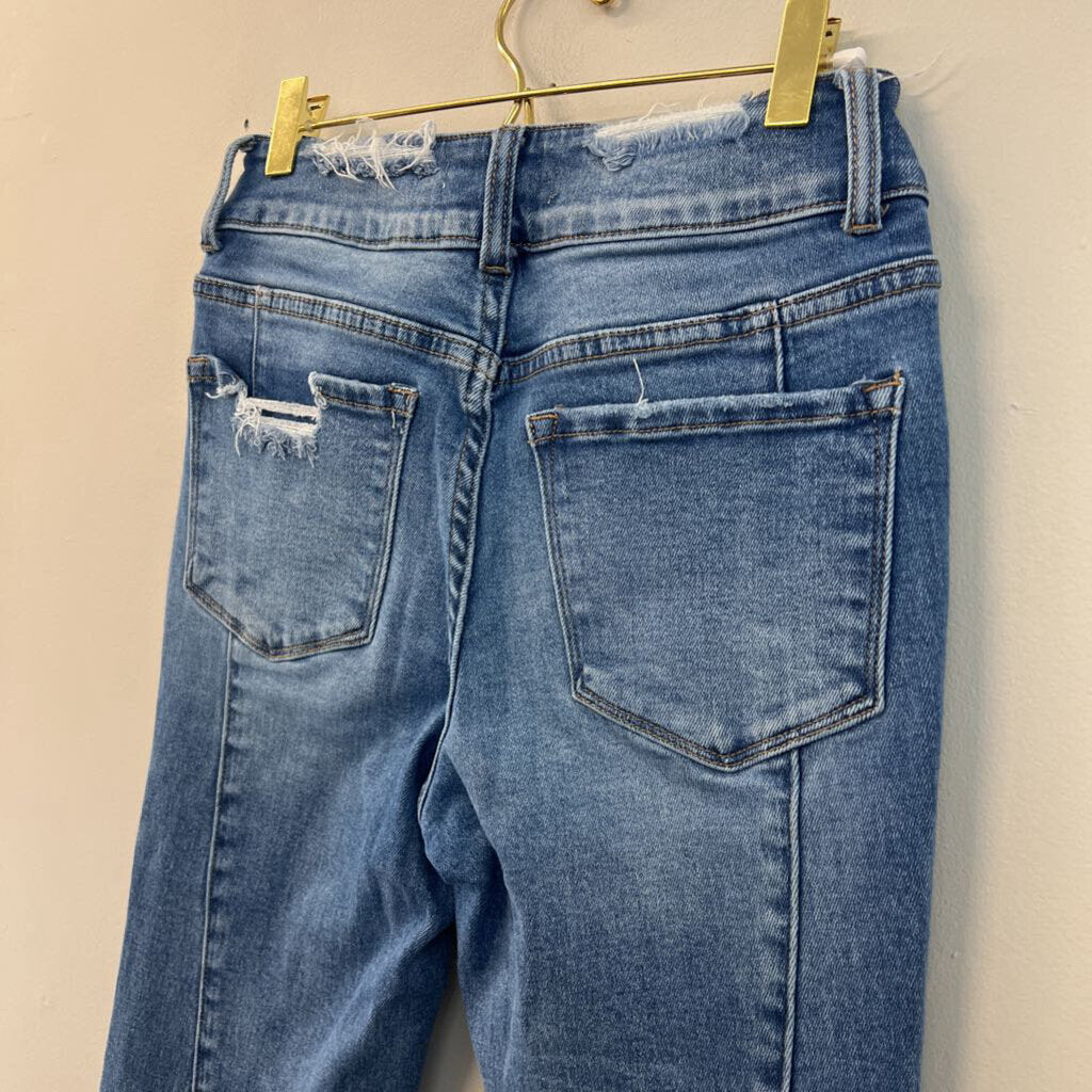 Vervet Patchwork Denim Flare Jeans 26