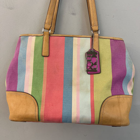 Coach Retro "Hamptons" Multicolor StripePurse