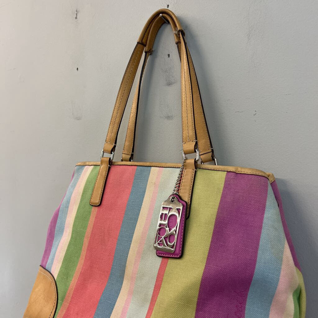 Coach Retro "Hamptons" Multicolor StripePurse