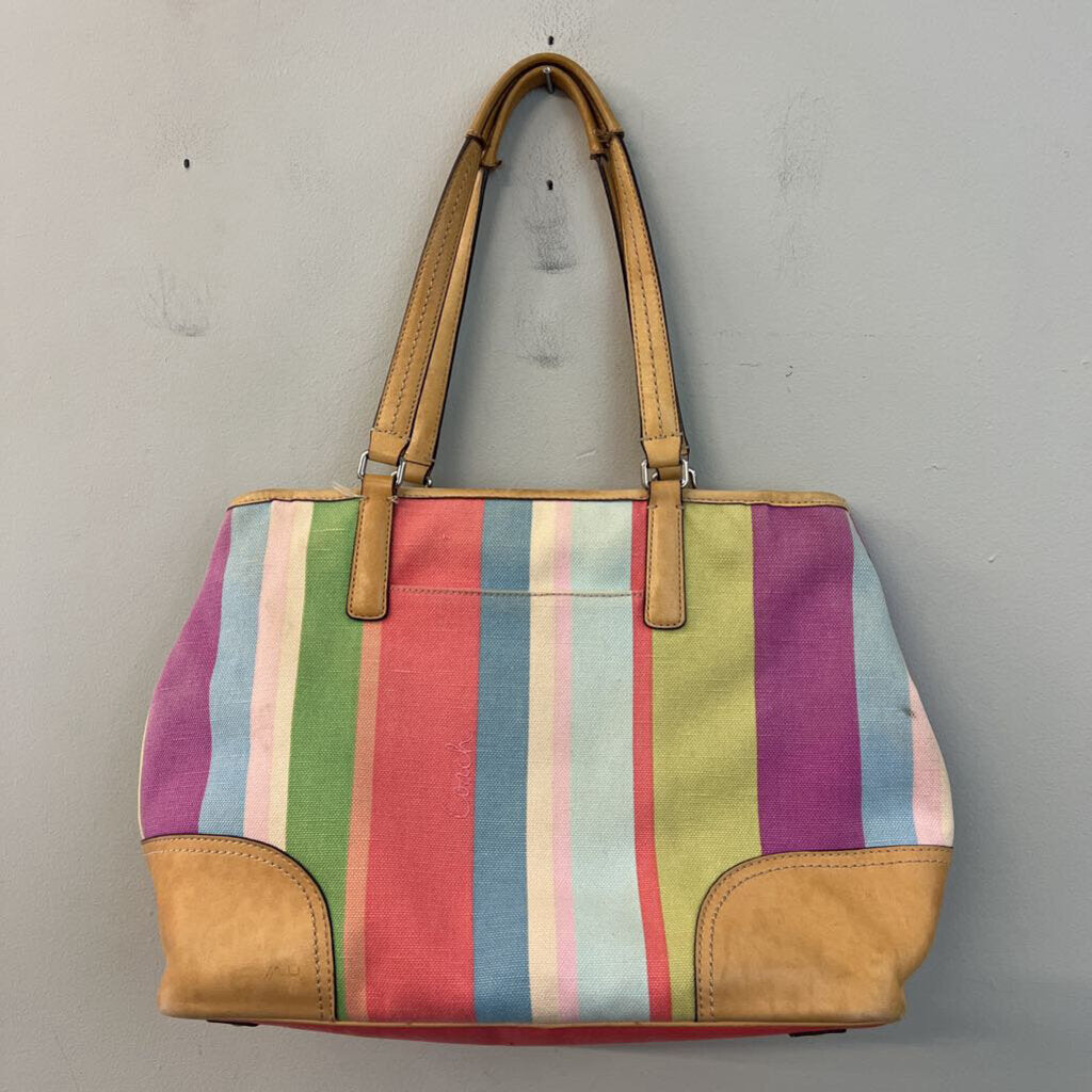 Coach Retro "Hamptons" Multicolor StripePurse
