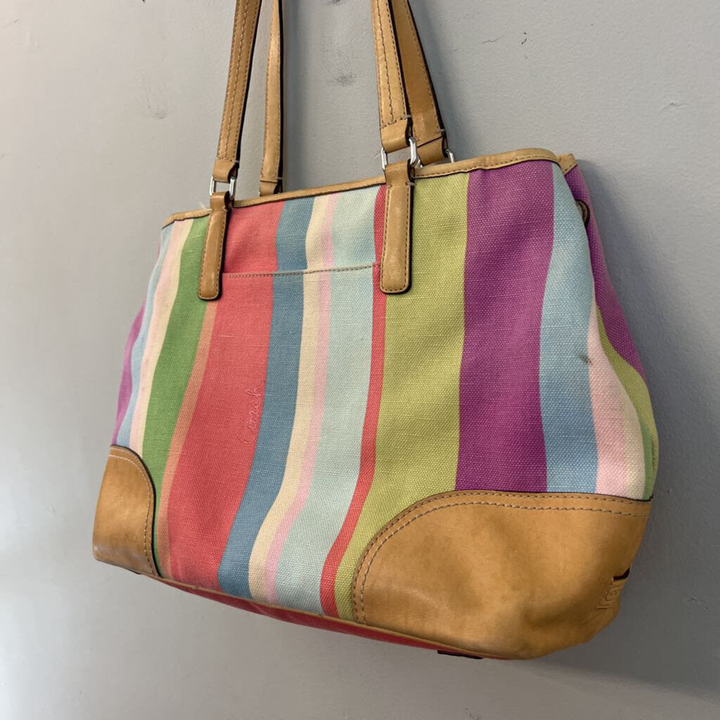 Coach Retro "Hamptons" Multicolor StripePurse