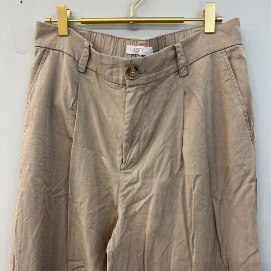 Loft Brown Wide Leg Trouser Pants 8