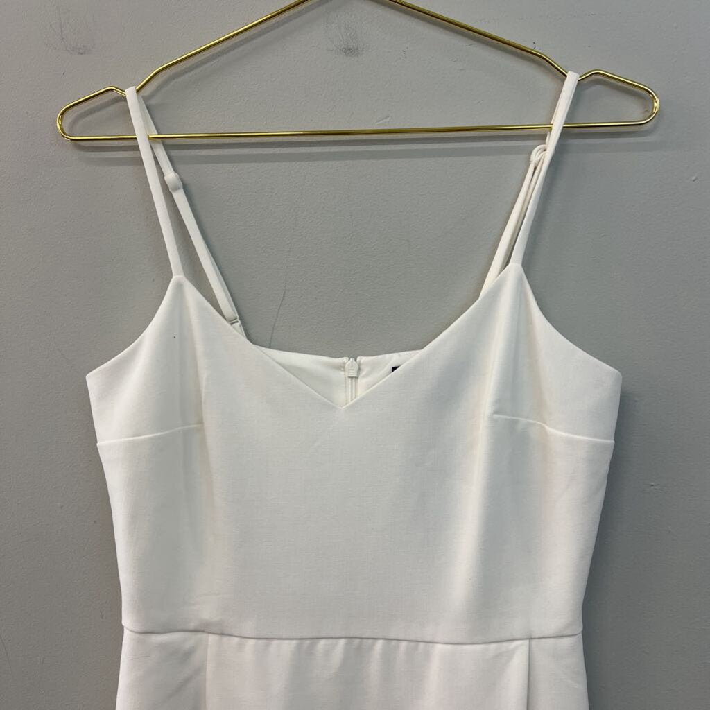 French Connection White V Neck Dress 6