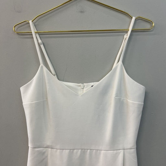 French Connection White V Neck Dress 6