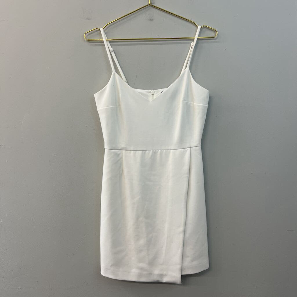 French Connection White V Neck Dress 6